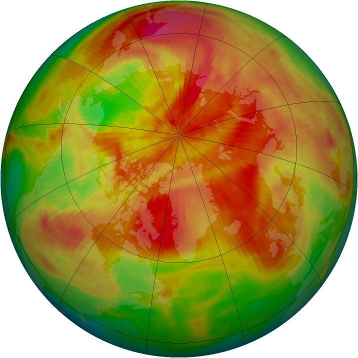 Arctic ozone map for 28 March 1987